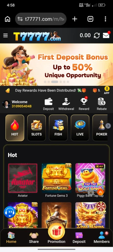 t7777 game