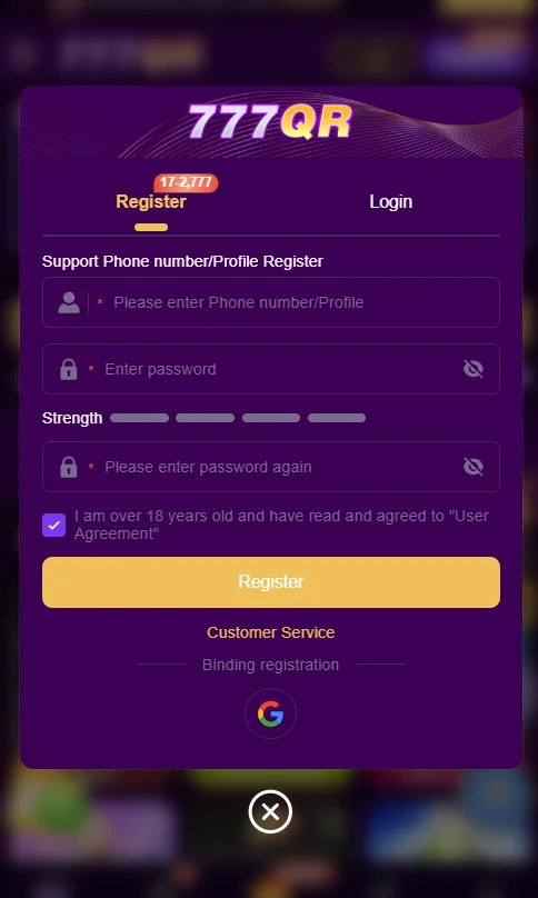777qr game