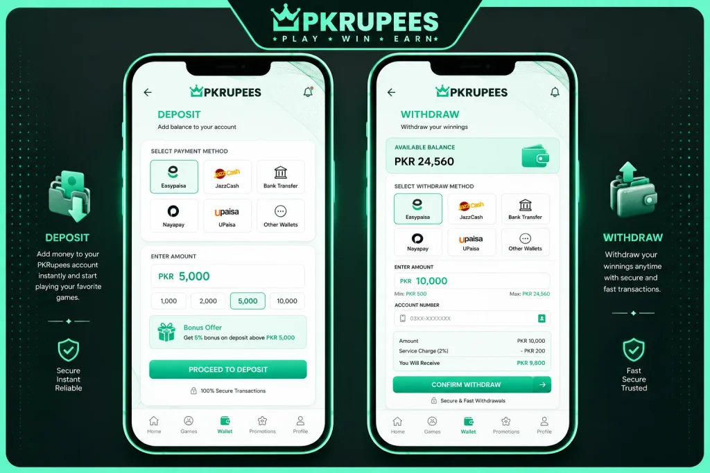 pkrupees game